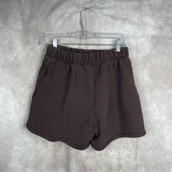 Set Active Heavyweight Sweat Shorts In Espresso Brown Women's Size S - Picture 6 of 8